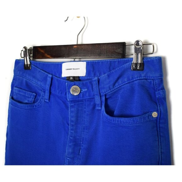 Current Elliott Electric Blue High Rise Jeans Size 26 - Picture 4 of 10